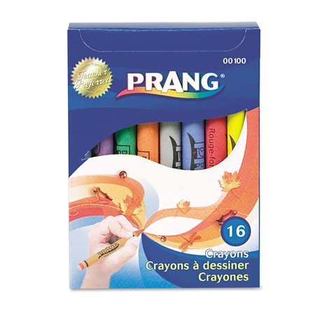PRANG Crayon, Reg Size, Ast, PK16 00100